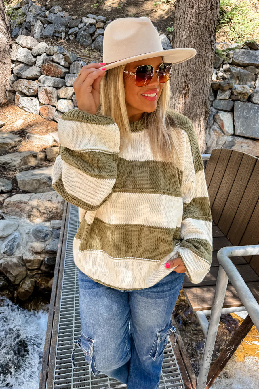 Kadie striped sweater