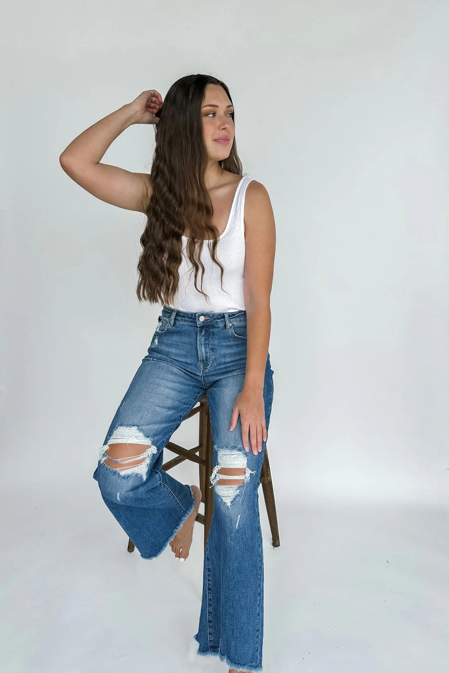 Regina distressed jeans